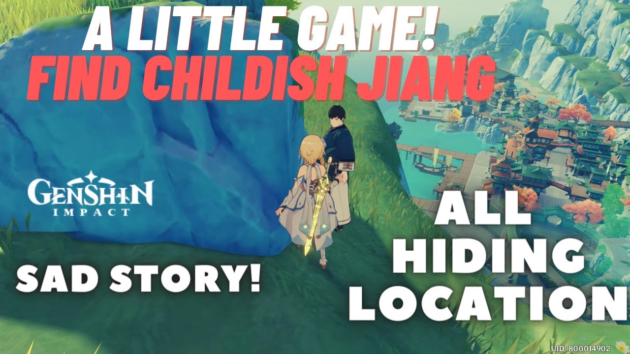 A Little Game Find Childish Jiang All Hiding Location Genshin Impact YouTube