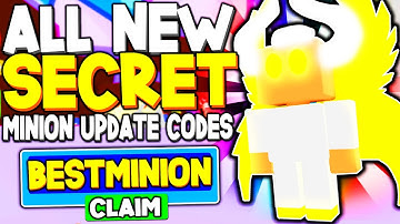 ALL NEW *FREE SECRET MINION* UPDATE CODES in MINION SIMULATOR (ROBLOX CODES)