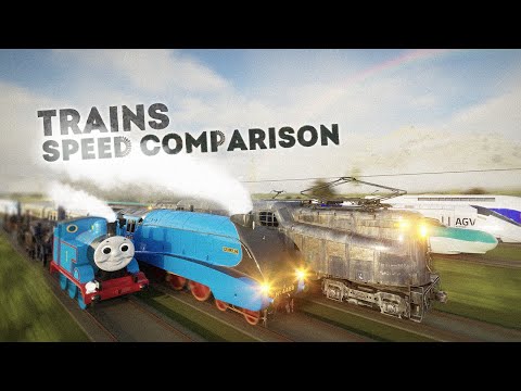 SPEED COMPARISON 3D | Trains 🚂