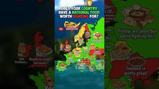 Is YOUR Country's food good? 🥙🗺 #shorts #geography #map #mapping #countryballs