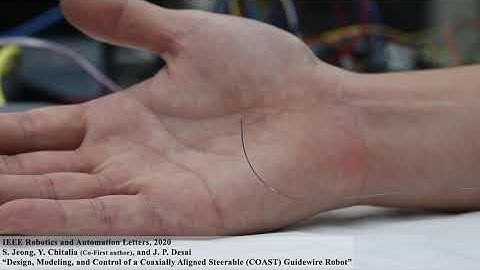 Design, Modeling, and Control of a Coaxially Aligned Steerable (COAST) Guidewire Robot