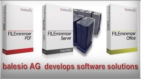 FREE Optimization Software FILEminimizer - Compress JPG, PDF, PowerPoint, MS Office heavily