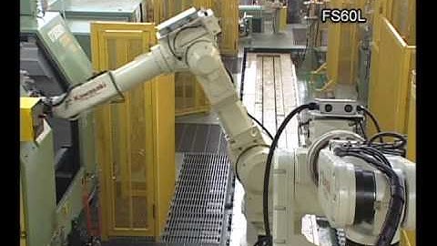 Vision Guided Loading/Unloading of Crankshafts  - Kawasaki Robotics