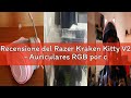 Recensione del Razer Kraken Kitty V2 - Auriculares RGB por cable con orejas de gatito (Iluminación r