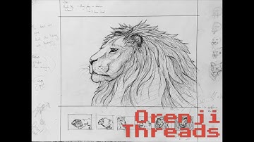 Lion - String Art Timelapse