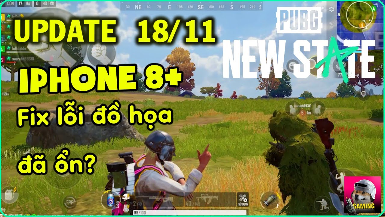 PUBG NEW STATE | Test bản update 18/11 trên iPhone 8+ max đồ họa