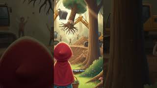 Kırmızı Başlıklı Kız Ormanın Derinliklerinde Dev Makineleri Gördü