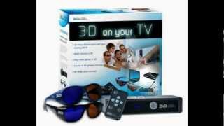 3D Video Wizard Console with 2 Pack of 3D Adult Glasses