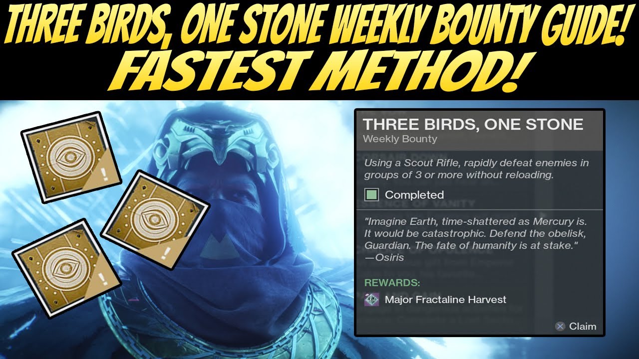 Three Birds, One Stone Weekly Bounty Guide! Fastest Method! (Destiny 2 Season of Dawn)