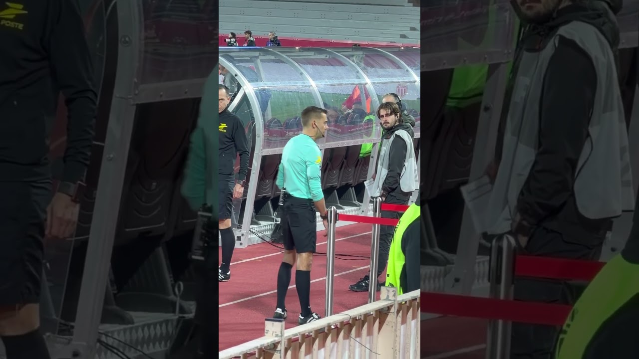 (6)Red card for Thilo Kehrer (Monaco) in the 80th minute AS Monaco vs PSG 29.11.2025 