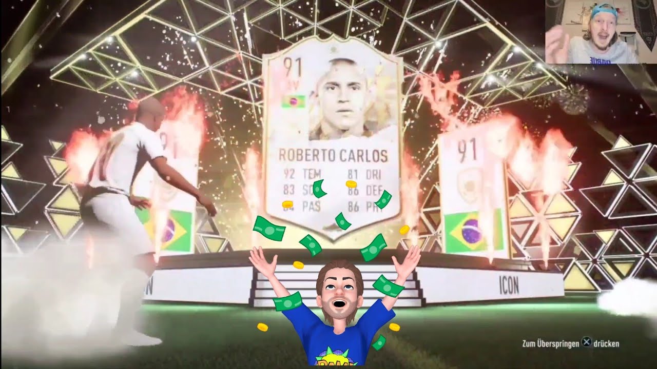 Fifa 22 Seltene Electrum Spieler Pack FIFA22 Pack Opening. Wir ziehen ICON Roberto Carlos aus einem Selten