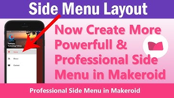 How To Use Kodular New Side Menu Layout | #Sidemenulayout | Hindi 2020