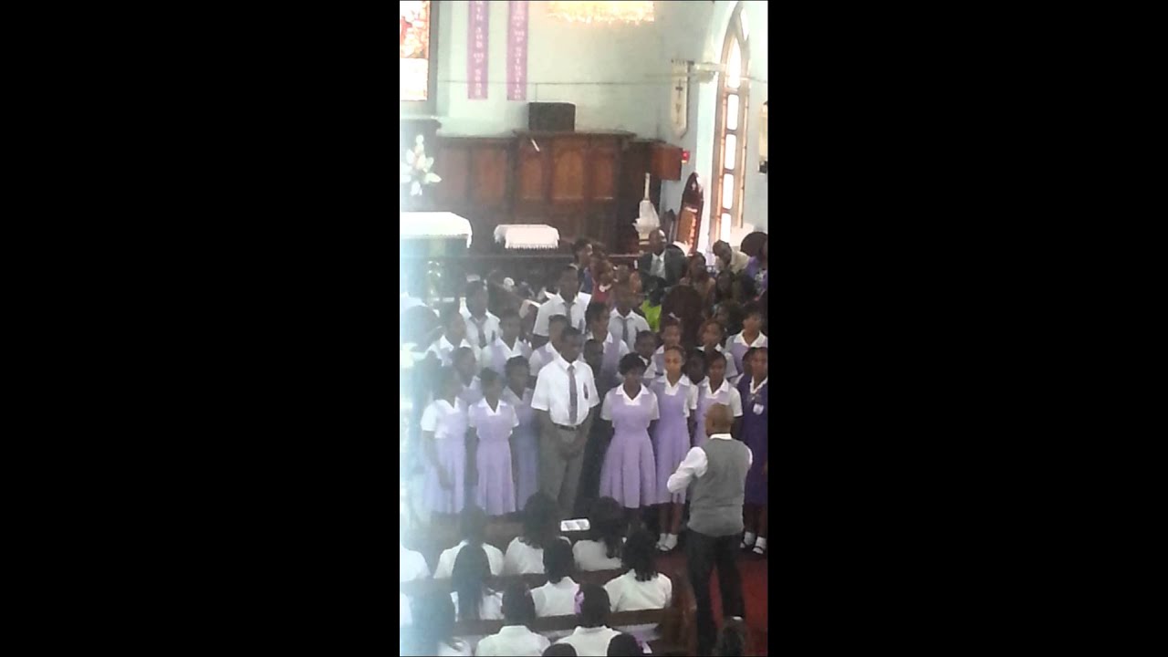 DeCarteret College Choir singing Sanctus - YouTube