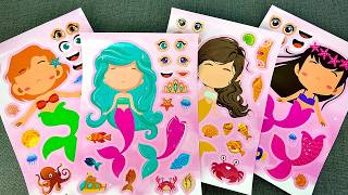 [🎁Paper DIY🎁] Disney Princess & The Little Mermaid Stickers 💗 Moana, Mulan, Ariel, Elsa, Snow White screenshot 3