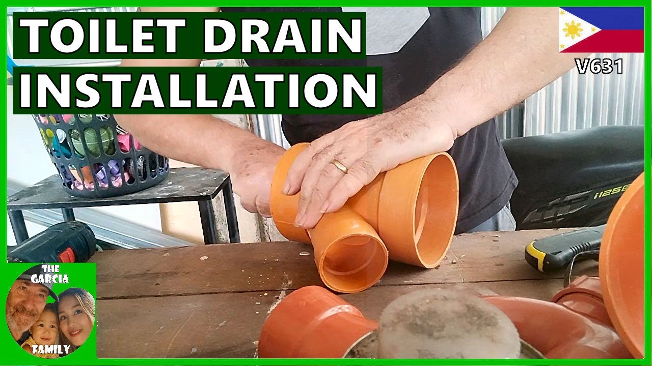 FOREIGNER BUILDING A CHEAP HOUSE IN THE PHILIPPINES - TOILET DRAIN INSTALLATION - THE GARCIA FAMILY