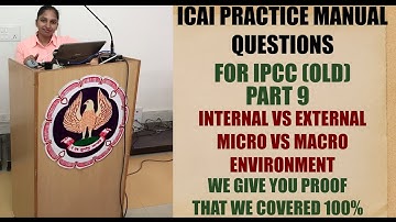 ICAI  PRACTICE MANUAL QUESTIONS CHAPTER 1 PART 9 FOR IPCC WATCH CONCEPTS  LECTURE FOR MORE CLARITY