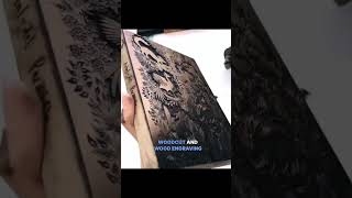 This artist creates incredibly detailed woodcut and wood engraving prints. #shorts #art #wood #print