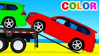 cartoon cars colors suv spiderman nursery 3d transportation