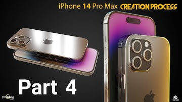 Create an iPhone 14 Pro Max with Blender 3.00 I Modeling Process Part 4