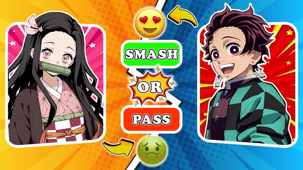 SMASH OR PASS ANIME 😘🤢 DEMON SLAYER 👺 | ANIME QUIZ 