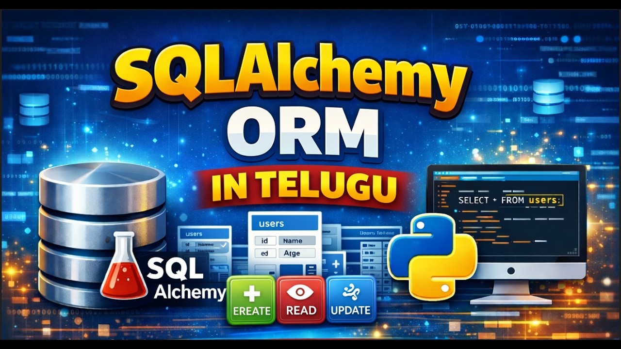 SqlAlchemy ORM in Telugu Part 4 - YouTube