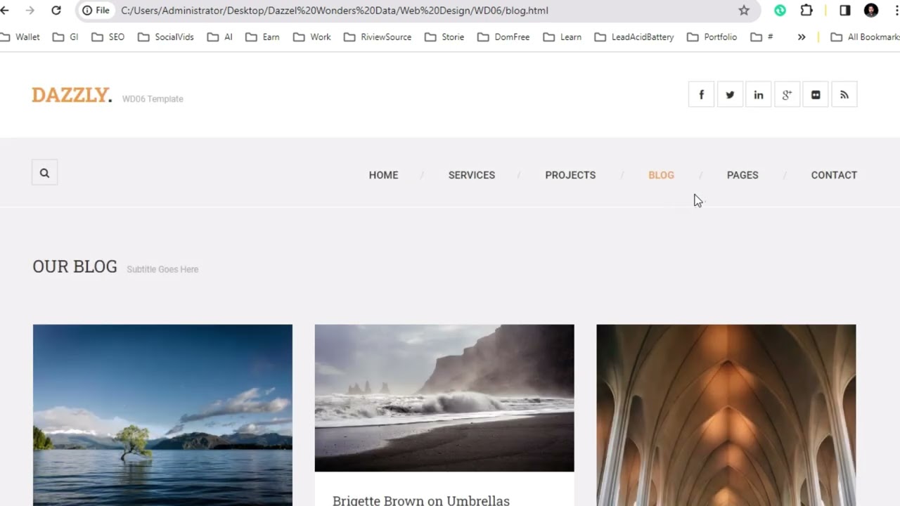 Web Design Template WD06 