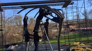 Time Lapse of Ginkgo Canopy installation - DePalma