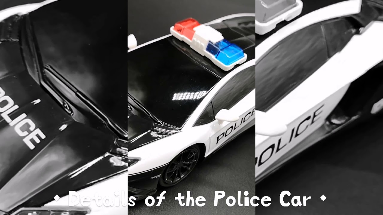 QUN FENG Remote Control Car Authorized by Lamborghini RC Police Car