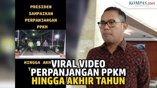 Viral Video Jokowi akan Perpanjang PPKM hingga Akhir Tahun, Jubir Luhut: Tidak Benar