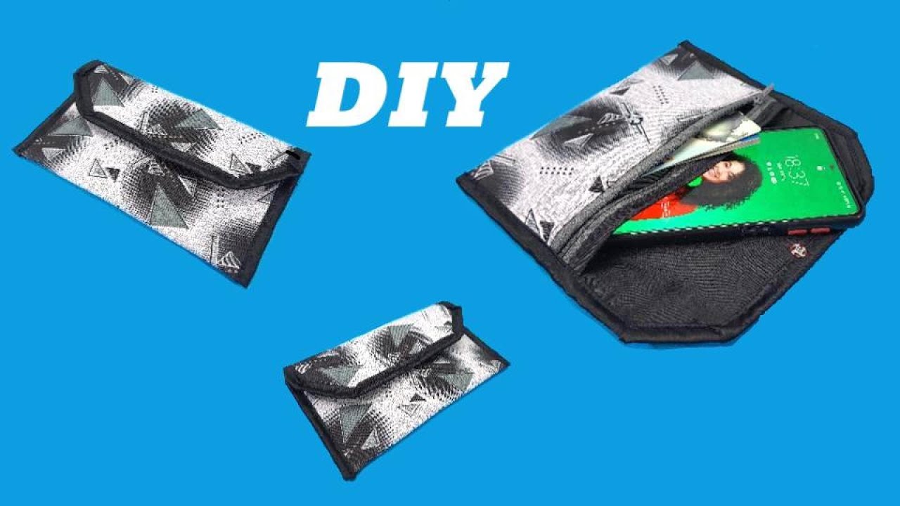 Quick and Simple Sewing Project / DIY Hand Purse with Zipper - YouTube