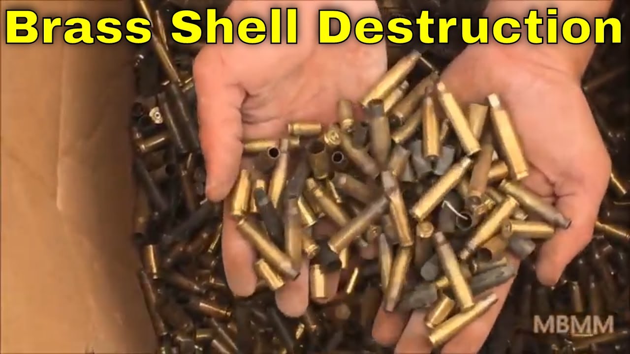 Processing Spent Ammunition, Brass Bullet Casings With a MBMM Hammer Mill 