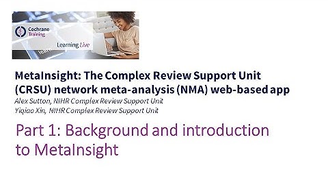 Part 1: Background and introduction to MetaInsight