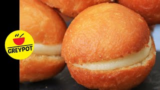 Cream Bun | Eggless Butter Cream Bun Recipe | Fried CreamBun screenshot 2