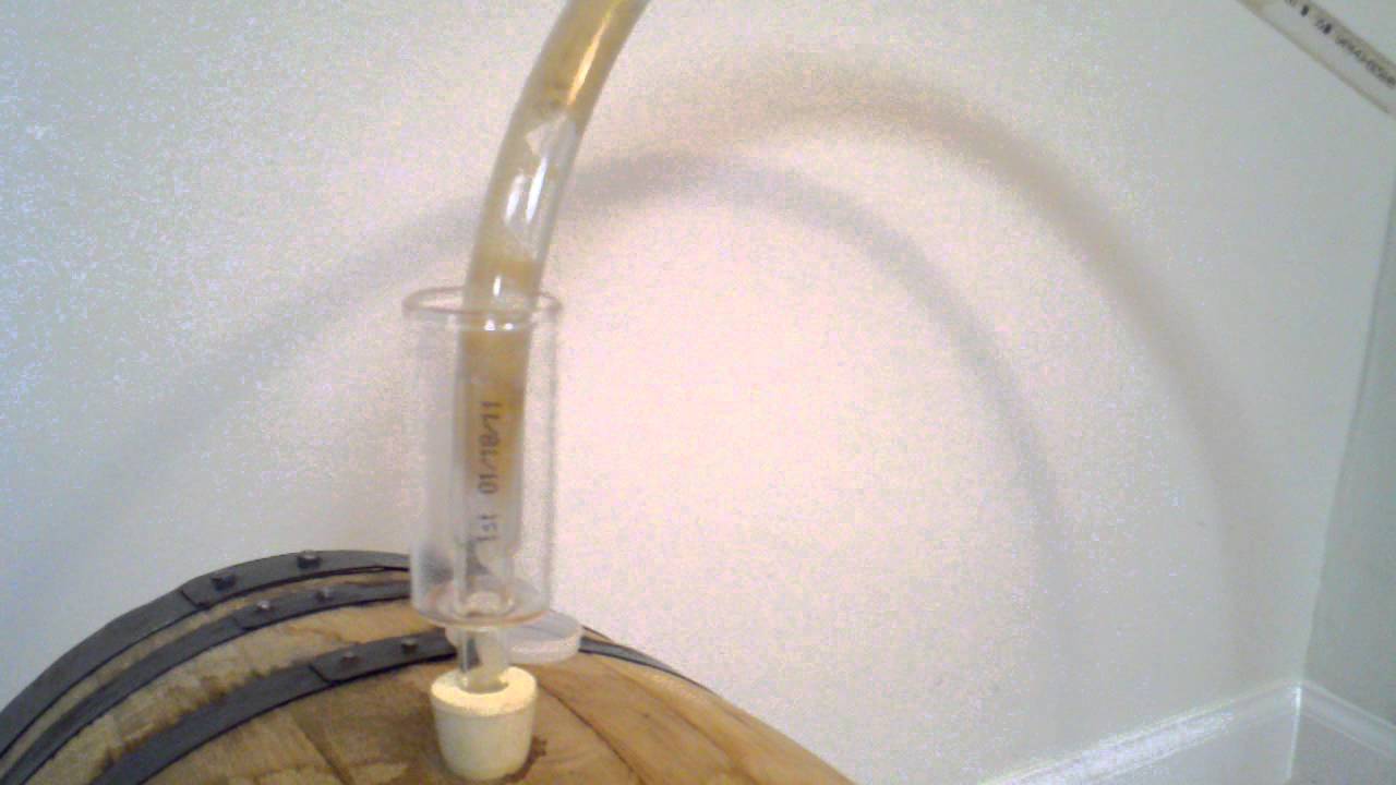 Airlock blowoff from 20L barrel YouTube
