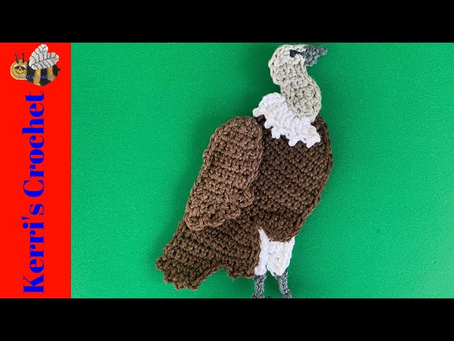 Crochet Vulture Tutorial - Crochet Applique Tutorial - YouTube