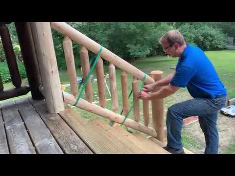 Cedar Log Railings