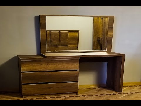 Furniture Makeover Modern Style DIY Beautiful Dresser with Mirror