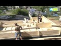 Montage d'un chalet de jardin en bois Skan Holz