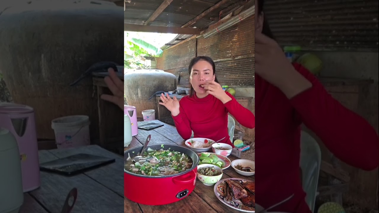 ស្ងោរក្រញ៉ញ ឆ្អឹងជំនីជ្រក់ ឆ្ងាញ់😋