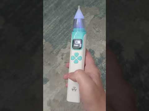 Электронный аспиратор назальный мощный для носа Electric Baby Nasal Aspirator соплеотсос электрический для новорожденных детей с музыкой белый фото от покупателей 1
