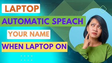 laptop speak your name when you turn on laptop\pc popular tricks speak your personal computer easy||