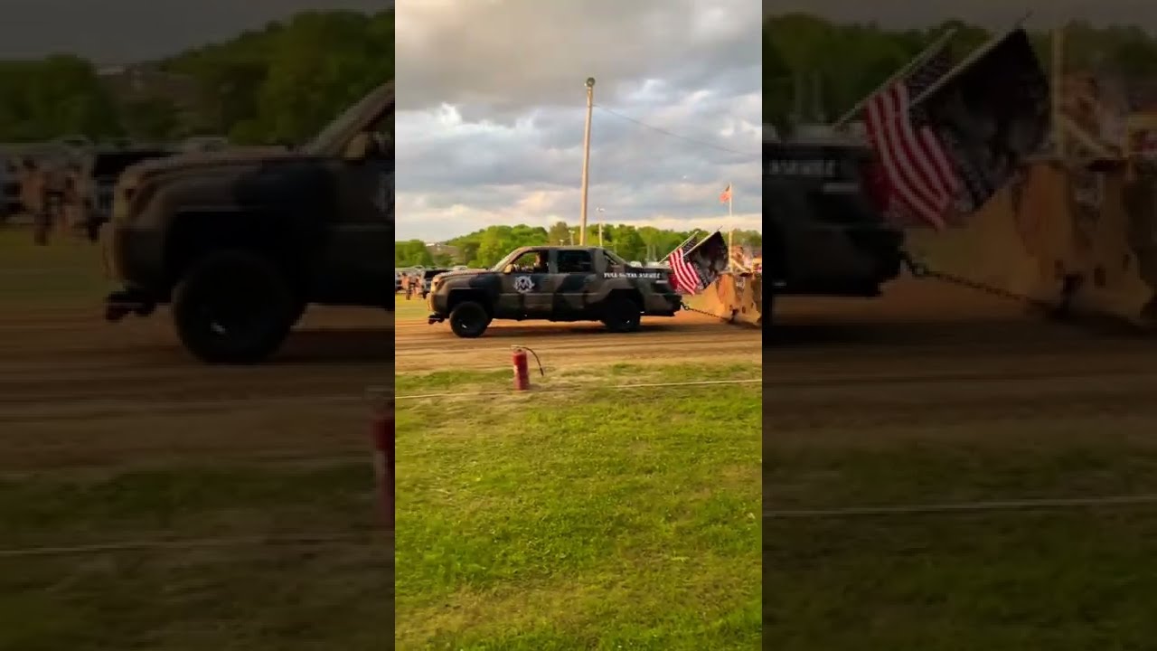 Full Metal Jacket Military Style 2002 Chevy Avalanche 2022 SNETP Truck Pull