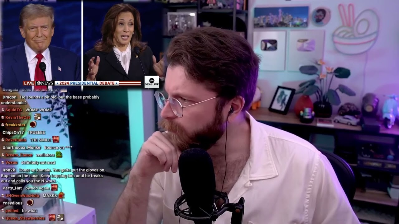 Vaush presidential debate commentary (HARRIS/TRUMP)