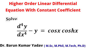 Higher Order Differential Equation With Constant Coefficient | problems | CF&PI | Part 10 |