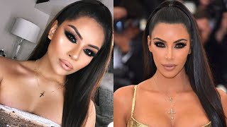 Hey my roses in this video i'll be recreating the kim kardashian west
met gala 2018 makeup tutorial. i asked you on ig stories if wanted me
to recreate k...