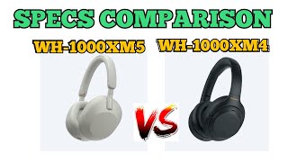 Sony WH-1000XM5 vs. WH-1000XM4 | ANC Headphones Specs Comparison?❤