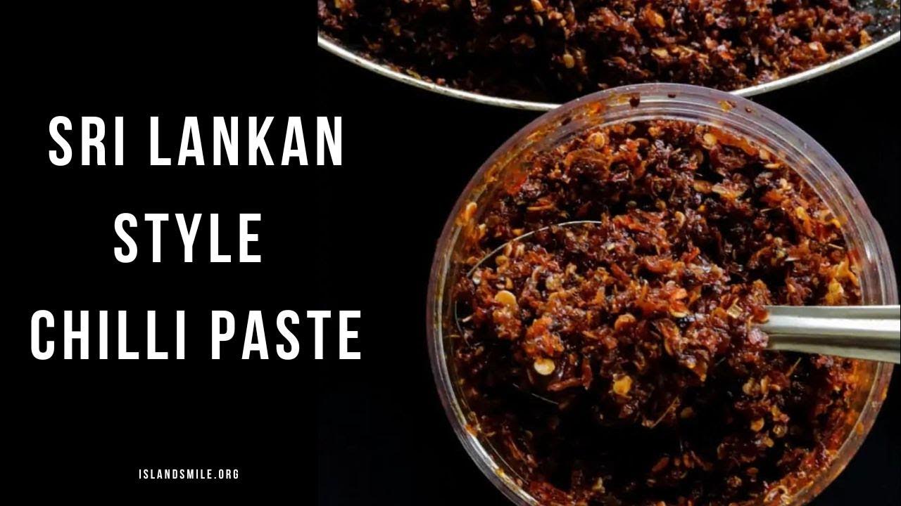 Chilli paste(Sri Lankan style). YouTube