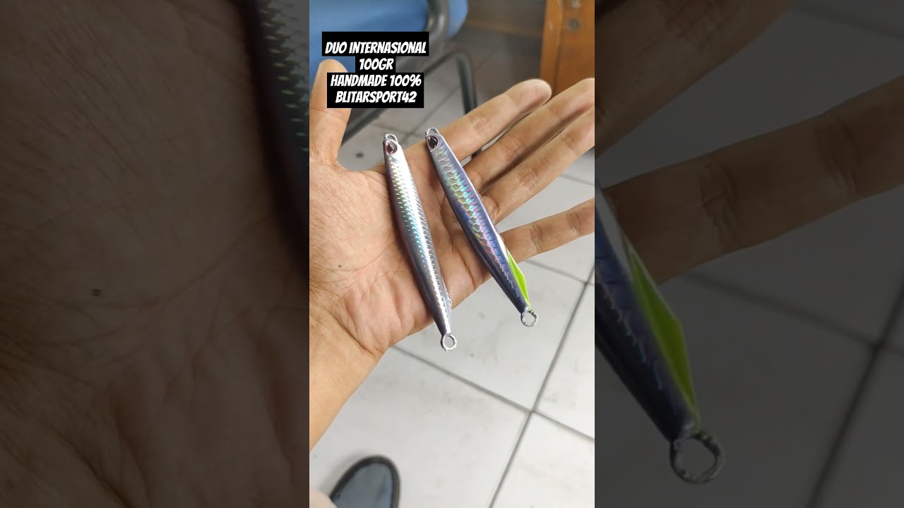 metal jig duo internasional 100gram , handmade 100%  