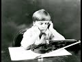 Yehudi Menuhin at the age of 12 Years Old; Playing Ries