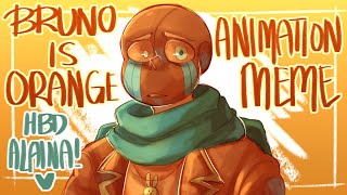 MEME/UTMV || bruno is orange || hbd alaina!! (BLOOD TW) Resimi